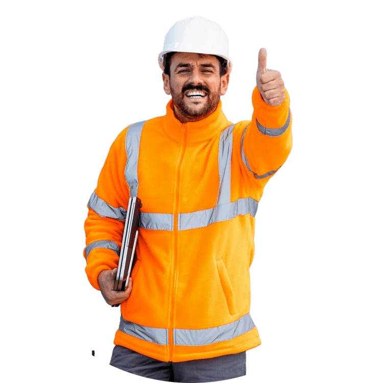 Professional solar energy consultant holding documents